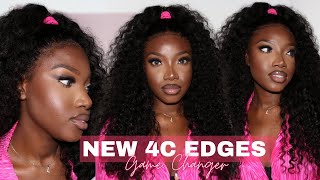 New Curly 4C Super Natural And Realistic Hairline | Game Changer! | Ft. Isee Hair