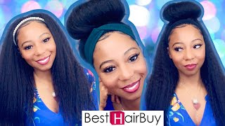 Grab-N-Go Headband Wigs 100% Yaki Virgin Human Hair Wigs | Besthairbuy | Sheisvaree