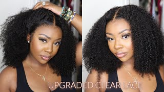 Game Changer! Pre-Brushed, Pre-Defined Coily Curly Upgraded Clear Lace Wig | Myqualityhair