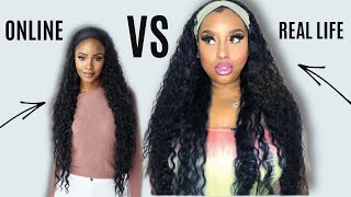 How I Blend My Natural Hair With My $24 Synthetic Wig! (2022) #Headbandwig #Syntheticwigs #Howto