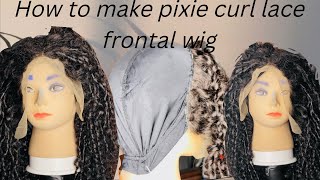 Diy How To Make Pixie Curls Lace Frontal Wig Yourself