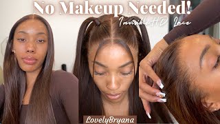 Most Realistic No Baby Hair Invisible Hd Lace Reddish Brown Wig| Wowafrican X Lovelybryana