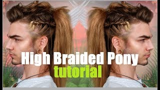 Hair Tutorial: High Braided Ponytail (With Clip-In-Extensions)