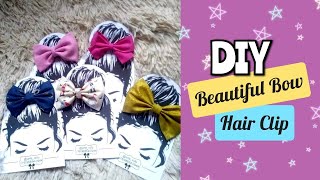 Diy Bow Hair Clip | Diy Butterfly Hair Clip | How To Make Hair Clip At Home |Hair Accessories Making