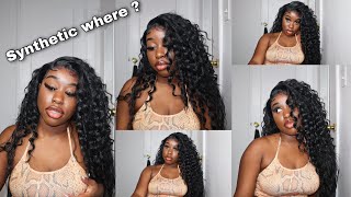Sensationnel What Lace "Reyna" Synthetic Wig Review | Samsbeauty Loose Deep Wave Dupe!
