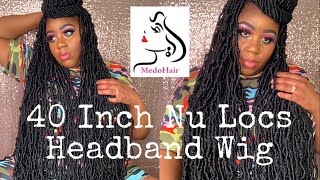 Diy Headband Wig: Extended Soft Locs Headband Wig Tutorial | Medo Hair Amazon | Missuniquebeautii