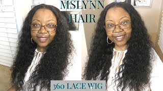 Lit Or Nah Mslynn Hair 360 Water Wave Lace Frontal Wig