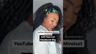Restock! Amazon Headband Wig | Goddess Faux Loc Cheap Amazon Wig (Youtube Shorts)