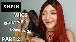 Shein Wigs Haul Testing Ft. Try On: How Are These? Blonde, Red & Brown Wigs (2020) | Julypiesqueen