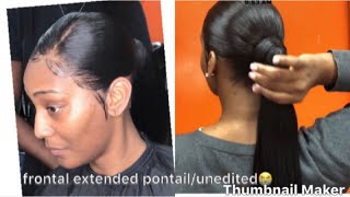 Frontal Extended Ponytail (Client Almost Beat Me Up )