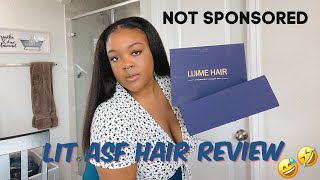 Natural Headband/ Kinky Straight Wig: Luv Me Hair First Impression