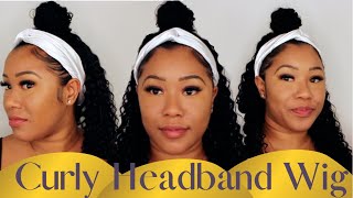 Curly Headband Wig Review | Too Easy To Be True   | Unice Hair