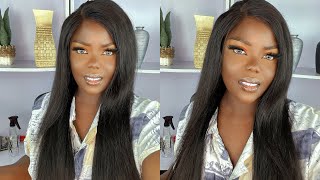 Watch Me Install & Style This Straight Pre-Plucked Hd Transparent Lace Front Wig | Ft. Alteryou Hair