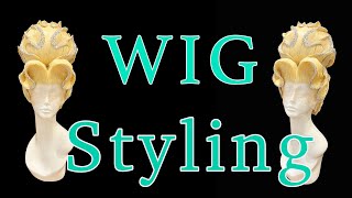 [(Wig Styling Tutorial)] Wavy Big Ball !! Classic Wave. Big Chignon. Drag Hair !!