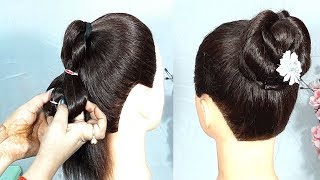 New Beautiful Bun Hairstyle || Wedding Guest Hairstyles || Hair Style Girl || Trending Hairstyles