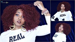 Bobbi Boss - Mlf159 Nana Swiss Lace Front Red Curly Wig Review 99J Ft Sogoodshop   | Samorelovetv