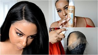 Tanning Spray To "Bleach" Your Knots?! Does It Work? | + Customizing The Hairline | Ft. Yo