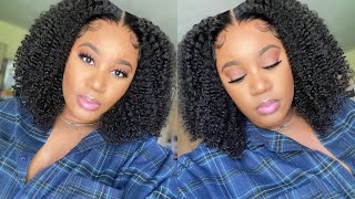 Realistic Af | Upgraded Lace  | *New* Pre-Defined Coily Curly Lace Wig |Myqualityhair