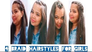 How To Braid Your Own Hair For Beginners | Trendy Hairstyle For School Going And College Going Girls