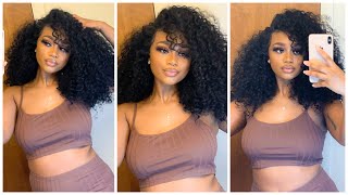 Best Curly Synthetic Wig! Outre Hd Lace Front Dominica  | Samsbeauty