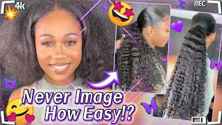 *Game Change*Clip In Ponytail Invisible Install | Wrap Around Pony Ft. #Ulahair