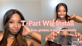 Highlights And Simple T Part Install  Ft. Unice Hair
