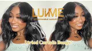 Loose Waves W/ Curtain Bangs | 16" 5X5 Swiss Lace Wig Install | Luvme Hair