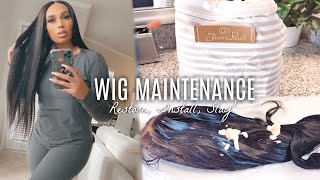 Start To Finish Wig Re-Install: Glue Removal, Haircare, Glue-Less Wig Application, Therm Pouch
