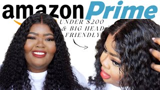 Under $200 Amazon Prime 4X4 Brazilian Water Wave Curly Closure Wig | Jane Kimani