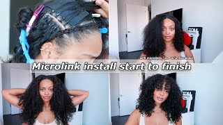 How To Install Microlinks At Home! | Diy Beginner Friendly Install Ft. Curlsqueen