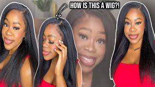 You Won'T Believe It'S A Wig! | *New* Realistic Kinky Edges Hyperrealism Hd Lace Wig Ft. I