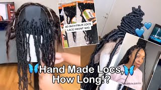 Locs Style Lace Wig Tutorial! How To Crochet Long Soft Locs With Lace Frontal #Ulahair