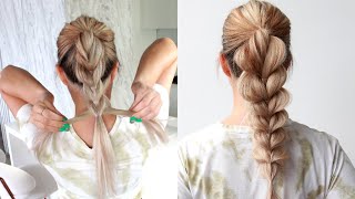 Pull Through Braid Ponytail Step By Step For Beginners #Shorts