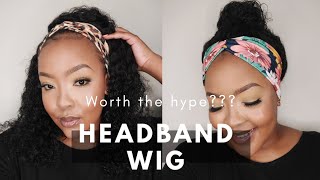 I Tried The Headband Wig And ...| Ft. Atina Hair