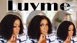 Glueless 5X5 Kinky Curly Lace Wig Install Ft. Luvme Hair