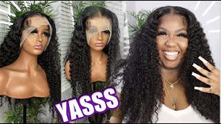 Must See Beginner Friendly Curly  Frontal Install  || No Bleach Needed || Allove Hair