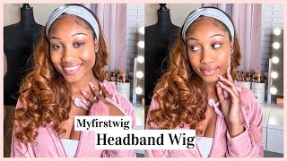 It Turned Out Amazing !!! Ombre Brown Headband Wig | Myfirstwig