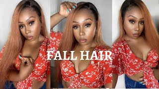 Now This How You Bring In Fallginger Honey Brown Lace Front Wig Install + Review | Tuneful Hair
