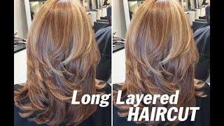 How To: Long Layered Haircut With A Razor - Step By Step