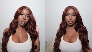 You Need This ! Pre Colored Brownish Red Frontal Wig Ever! | Nadula Hair