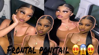 Frontal Ponytail Tutorial (First Time)