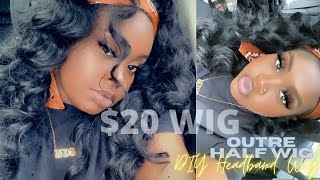 Only $20  | Diy "Headband" Wig| Outre Half Wig Ashani | Make Your Own Synthetic Headband W