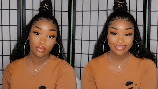 Flawless Lace Frontal Installation Kinky Curly Hair  | Start To Finish| Ywigs.Com