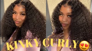 26 Inch Kinky Curly Frontal Wig Install Ft. Bgmgirl Hair