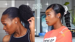 The Best Beginner Friendly Frontal Ponytail Install With Thick Hair!                #Frontalponytail