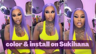 Lace Wig Install On Sukihana
