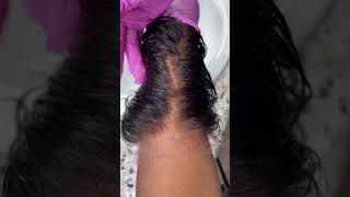 How To Bleach Your Knots On A Lace Closure #Shorts #Bleaching Knots