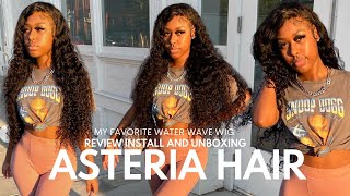 The Best Curly Wig || Asteria Hair Worth The Hype? | 28" Hd Water Wave Review | Ft Asteria Hair
