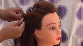 Everyday High Ponytail With Side Braid Hairstyle For College\ School\\  Ponytail Hairstyle For Gi