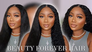 Versatile V-Part Wig | From Straight To Curly In Seconds! Ft. Beauty Forever Hair